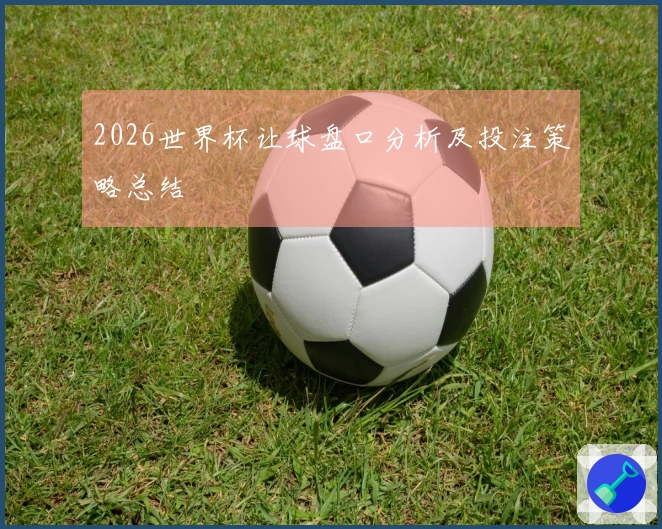 2026世界杯让球盘口分析及投注策略总结